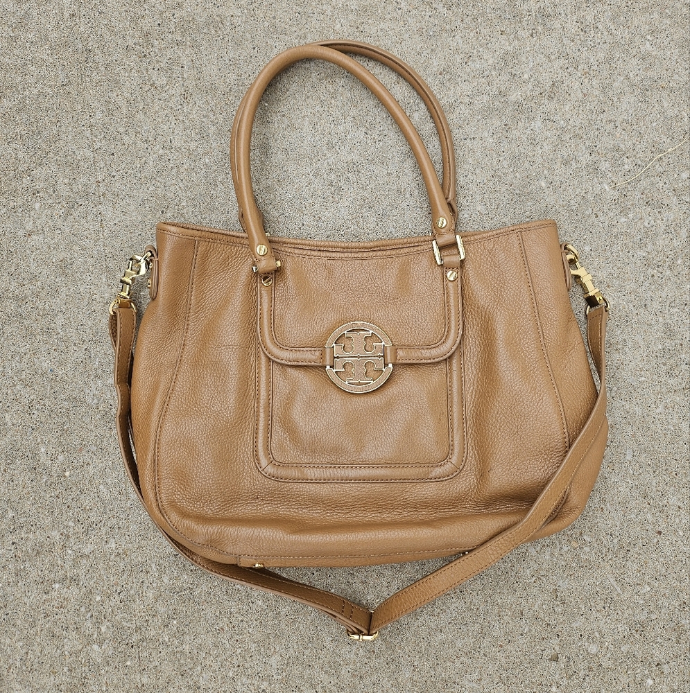 Tory Burch Tan Leather Tote Bag